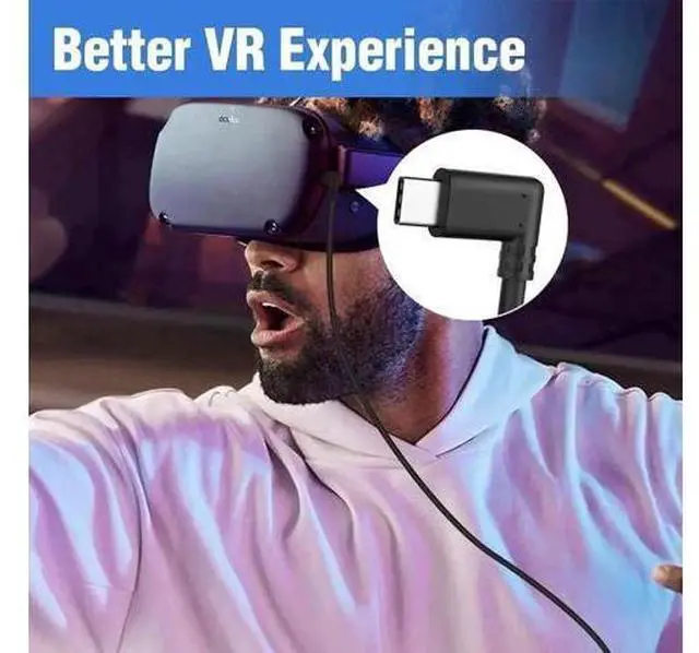 Alt view image 9 of 14 - 13FT/4M USB-A to USB-C Cable, 10Gbps High Speed Link Cable for Oculus Quest, Steam VR, Fast Charging & Data Sync