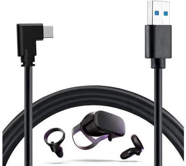 Alt view image 8 of 14 - 13FT/4M USB-A to USB-C Cable, 10Gbps High Speed Link Cable for Oculus Quest, Steam VR, Fast Charging & Data Sync