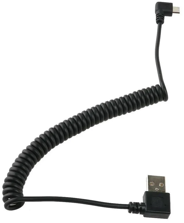 Alt view image 6 of 6 - 1.5m Data Cable Micro USB 5 Pin Male to USB 2.0 Male Spiral Coiled Charging Sync Cable Compatible with Mobile Digital Devices