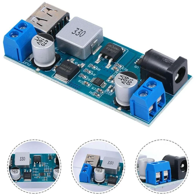 Alt view image 4 of 6 - 3Pcs Dc Adjustable Buck Converter Step-Down Power Module for DIY Power Supply Camera Vehicle Monitoring Projects
