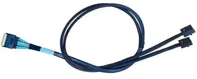 Alt view image 5 of 8 - 80cm SlimSAS Splitter Cable, SFF-8654 74Pin 8X to Dual SFF-8643 36Pin 2×4X Mini SAS HD Server Internal Data Cable