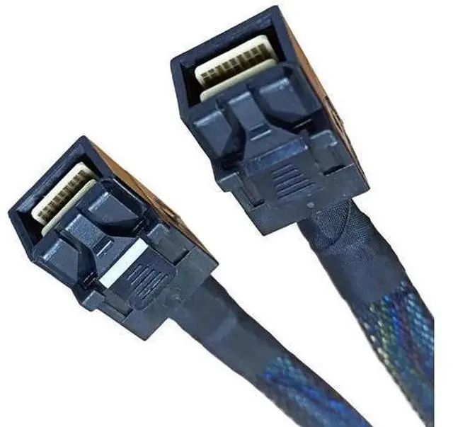 Alt view image 6 of 8 - 80cm SlimSAS Splitter Cable, SFF-8654 74Pin 8X to Dual SFF-8643 36Pin 2×4X Mini SAS HD Server Internal Data Cable