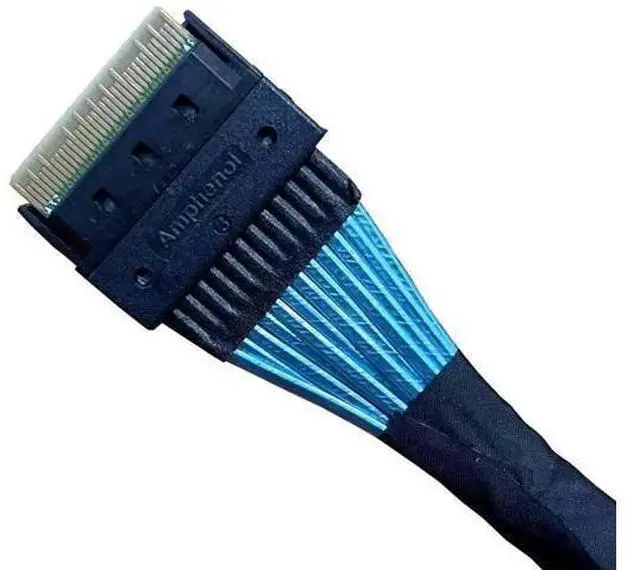 Alt view image 8 of 8 - 80cm SlimSAS Splitter Cable, SFF-8654 74Pin 8X to Dual SFF-8643 36Pin 2×4X Mini SAS HD Server Internal Data Cable