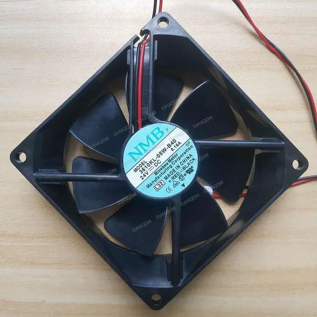 Alt view image 7 of 10 - Compatible for NMB-MAT 3610KL-05W-B40 24V 0.16A 9cm 9225 2-Wire Cooling Fan