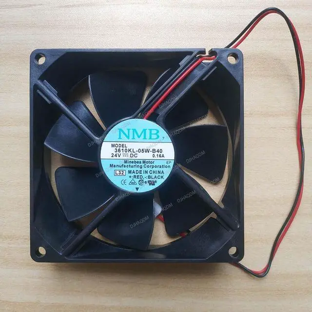 Alt view image 6 of 10 - Compatible for NMB-MAT 3610KL-05W-B40 24V 0.16A 9cm 9225 2-Wire Cooling Fan