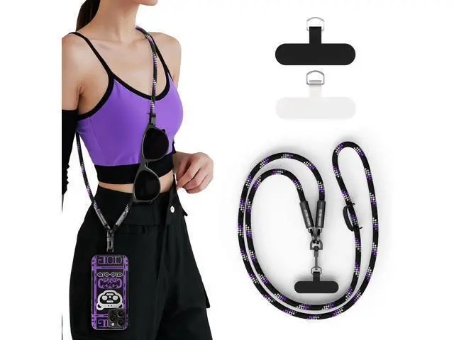 Alt view image 14 of 14 - Silicone Case with Phone Lanyard Crossbody for 240W Charging Cable Compatible with Anker Prime Power Bank 27,650mAh 250W