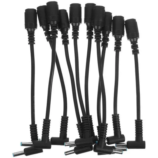 Alt view image 5 of 6 - 10Pcs Power Supply Conversion Line Female to Male 90 Degree Laptop Tip Adapter Converter Cable Compact and Reliable
