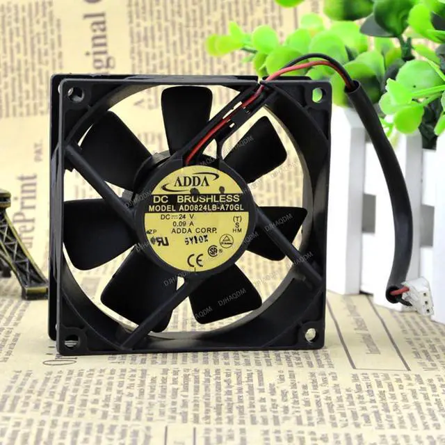 Alt view image 8 of 10 - Compatible for ADDA AD0824LB-A70GL 24V 0.09A 8025 8cm 2-Wire Cooling Fan
