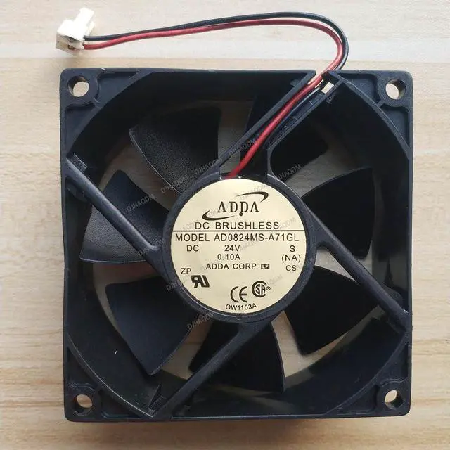 Alt view image 6 of 10 - Compatible for ADDA AD0824MS-A71GL 24V 0.10A 8025 2-Wire Cooling Fan
