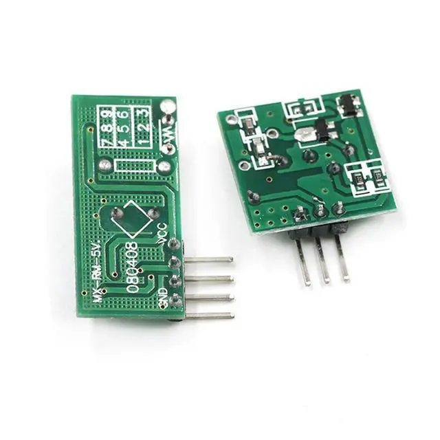 Alt view image 4 of 4 - 1 Set 433MHZ Ultra Module Transmitter Module Kit Burglar Alarm Transmitter Receiver Frequency Module Set