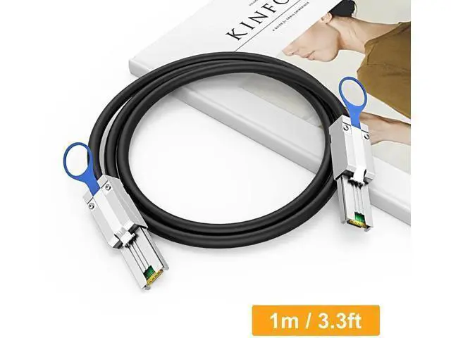 Alt view image 12 of 12 - 1.0m SFF-8088 to SFF-8088 External Mini SAS Cable, 26Pin Male to Male SAS 2.0 Interconnect Wire for RAID, DAS and Enterprise Servers