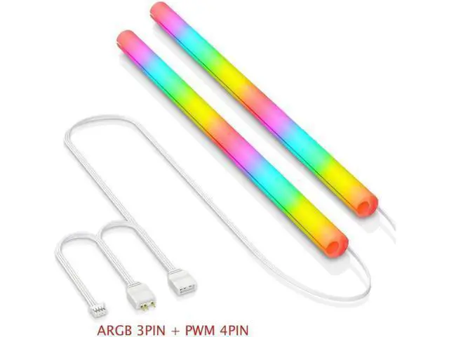 Alt view image 8 of 14 - Hose Pipe Aura Sync Luminous Sleeve Silicone Water Cooling Raditor Tube 5V 3PIN ARGB 4PIN Computer Case Decoration