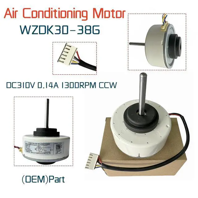 Alt view image 9 of 14 - NEW Air Conditioning Motor (OEM) WZDK30-38G (RD-310-30-8T) DC Brushless Fan Motor, 30W Inverter air Conditioner Motor DC Motor for Conditioner,DC310V 0.14A 1300RPM CCW