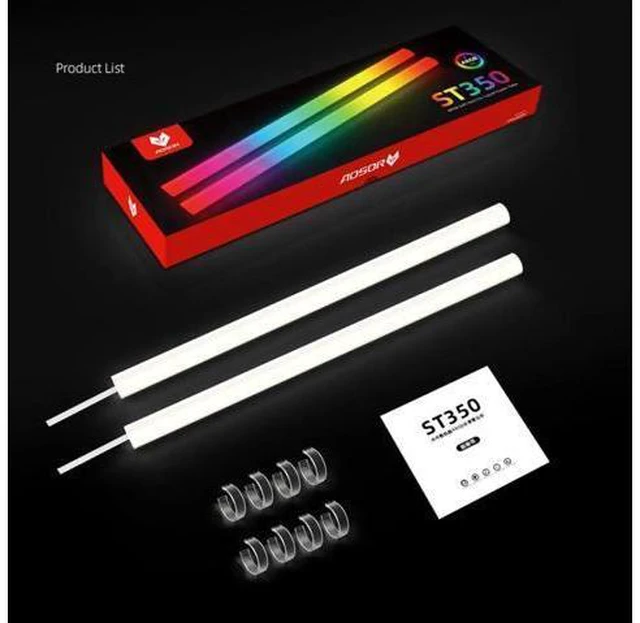 Alt view image 10 of 14 - Hose Pipe Aura Sync Luminous Sleeve Silicone Water Cooling Raditor Tube 5V 3PIN ARGB 4PIN Computer Case Decoration