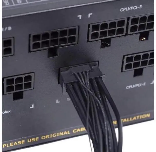 Alt view image 13 of 14 - ATX 3.0 PCIe 5.0 12VHPWR Modular Cable, 16Pin to 16Pin (12+4Pin) GPU Power Cord
