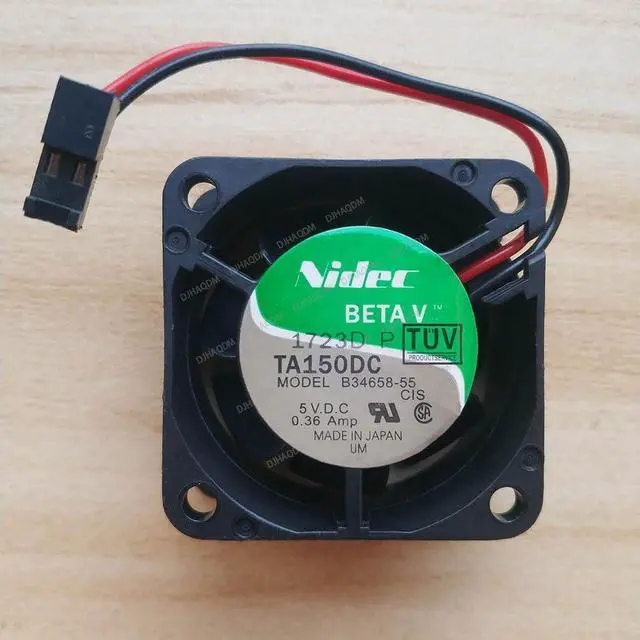 Alt view image 6 of 10 - Compatible for Nidec TA150DC B34658-55 5V 0.36A 4cm 4020 2-Wire Cooling Fan