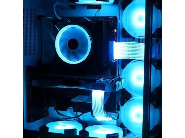 Alt view image 10 of 12 - Aomoproing RGB PSU Cables,Full White ARGB GPU Power Supply Cable 2 * 8(6+2) Pin,Strimer Extension Cable Kit 5V 3Pin Synchronized,Customed White PC Chassis (White Connector A Style)