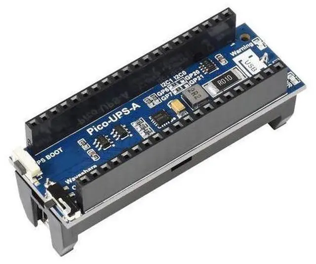 Alt view image 6 of 10 - UPS Module for Raspberry Pi Pico with Uninterruptible Power Supply Monitoring Battery Status Via I2C