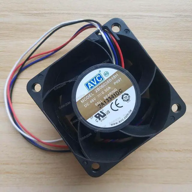 Alt view image 7 of 10 - Compatible for AVC 2B06038B48H 48V 0.35A 6cm 6038 4-Wire Cooling Fan