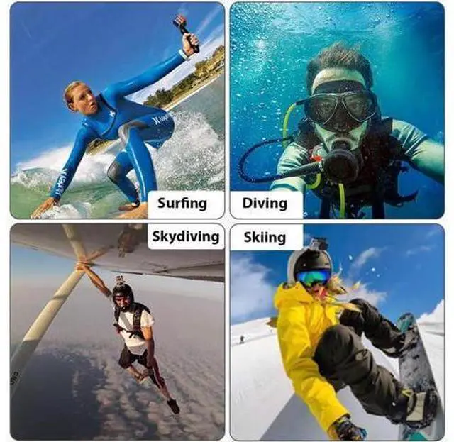 Alt view image 14 of 14 - Waterproof Housing Case Filter Kit for GoPro Hero 7 Black 2018 6 5 Waterproof Case Diving Protective Housing Case + 3Pack Dive Filters + Anti-Fog Insert+Bracket Accessories for Go Pro Hero7 Black