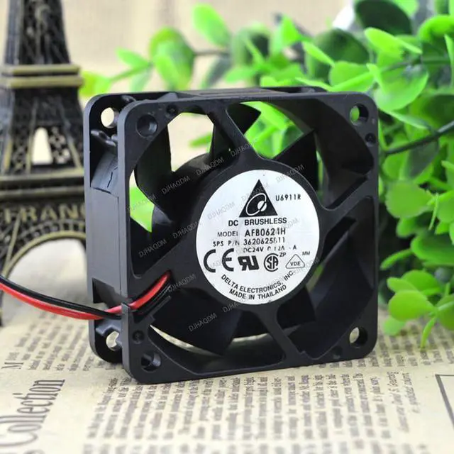 Alt view image 8 of 10 - Compatible for Delta AFB0624H 24V 0.12A 60x60x25mm 6025 2-Wire Cooling Fan
