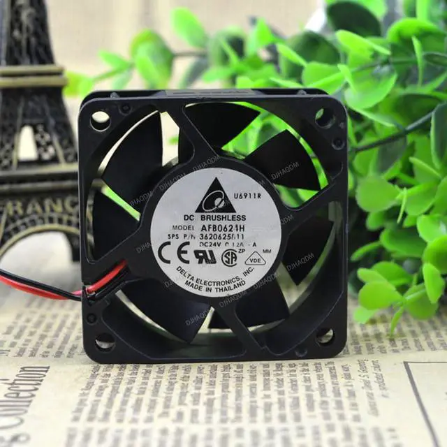 Alt view image 7 of 10 - Compatible for Delta AFB0624H 24V 0.12A 60x60x25mm 6025 2-Wire Cooling Fan