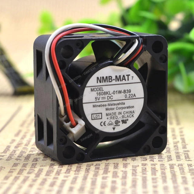 Alt view image 7 of 10 - Compatible for NMB-MAT 1608KL-01W-B39 3-Wire 40x40x20mm 5V 0.22A Cooling Fan
