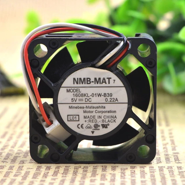 Alt view image 8 of 10 - Compatible for NMB-MAT 1608KL-01W-B39 3-Wire 40x40x20mm 5V 0.22A Cooling Fan