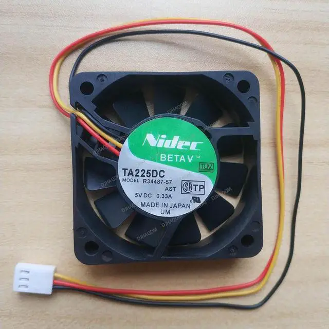 Alt view image 6 of 10 - Compatible for Nidec TA225DC R34487-57 5V 0.33A 6cm 6015 3-Wire Cooling Fan
