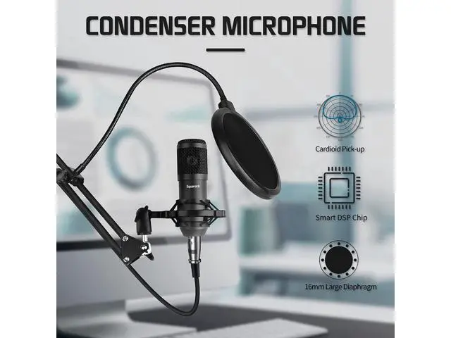 Alt view image 9 of 14 - Podcast Equipment Bundle,Audio Interface with All-In-One DJ Mixer and Studio Broadcast Microphone, Perfect for Recording,Live Streaming,Gaming,Compatible with PC,Smartphone,Play Station