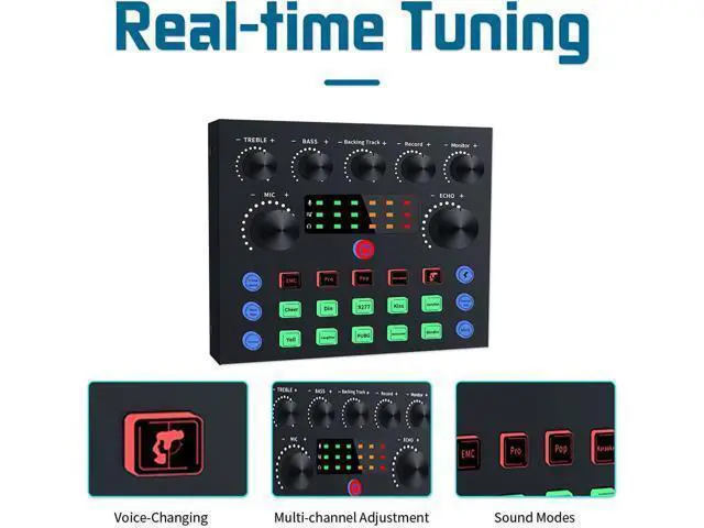 Alt view image 12 of 14 - Podcast Equipment Bundle,Audio Interface with All-In-One DJ Mixer and Studio Broadcast Microphone, Perfect for Recording,Live Streaming,Gaming,Compatible with PC,Smartphone,Play Station