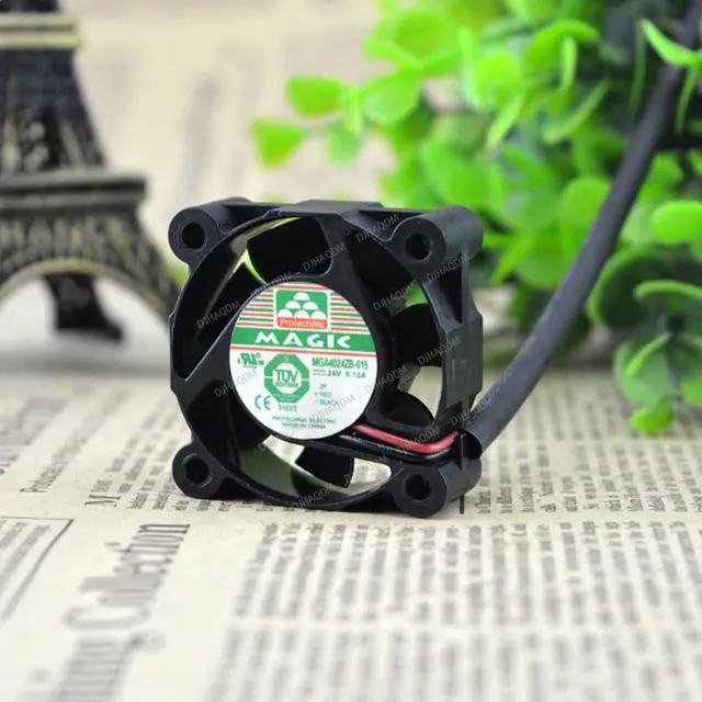 Alt view image 6 of 10 - Compatible for Protechnic Magic MGA4024ZB-015 24V 0.13A 4cm 2-Wire Cooling Fan