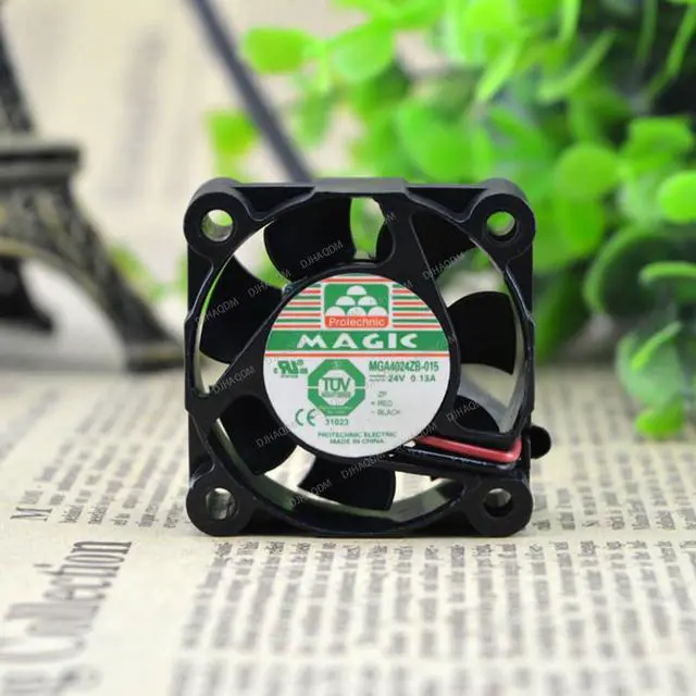 Alt view image 7 of 10 - Compatible for Protechnic Magic MGA4024ZB-015 24V 0.13A 4cm 2-Wire Cooling Fan