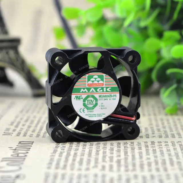 Alt view image 8 of 10 - Compatible for Protechnic Magic MGA4024ZB-015 24V 0.13A 4cm 2-Wire Cooling Fan