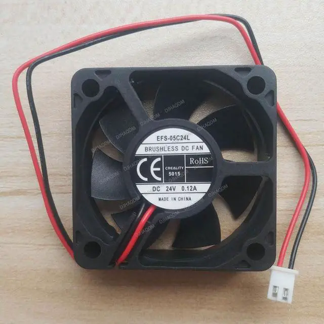 Alt view image 6 of 10 - Compatible for DWPH EFS-05C24L 24V 0.12A 5015 50x50x15mm 2-Wire Cooling Fan