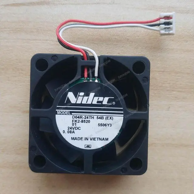 Alt view image 6 of 10 - Compatible for Nidec D04R-24TH 54B (EX) 24V 0.08A 4015 40x40x15mm 3-Wire Cooling Fan