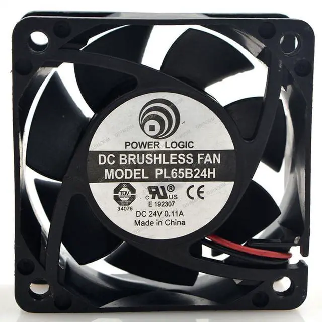 Alt view image 6 of 8 - Compatible for Power Logic PL65B24H 24V 0.11A 6cm 6025 2-Wire Cooling Fan