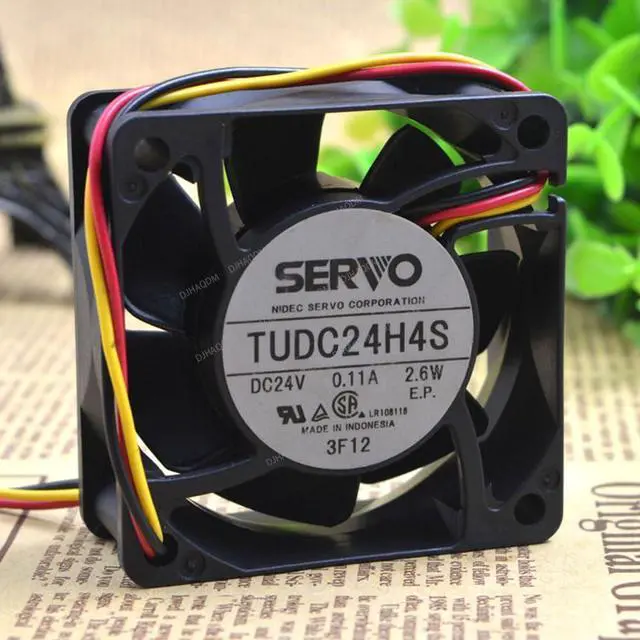 Alt view image 8 of 10 - Compatible for SERVO TUDC24H4S 24V 0.11A 2.6W 6cm 6025 3-Wire Cooling Fan
