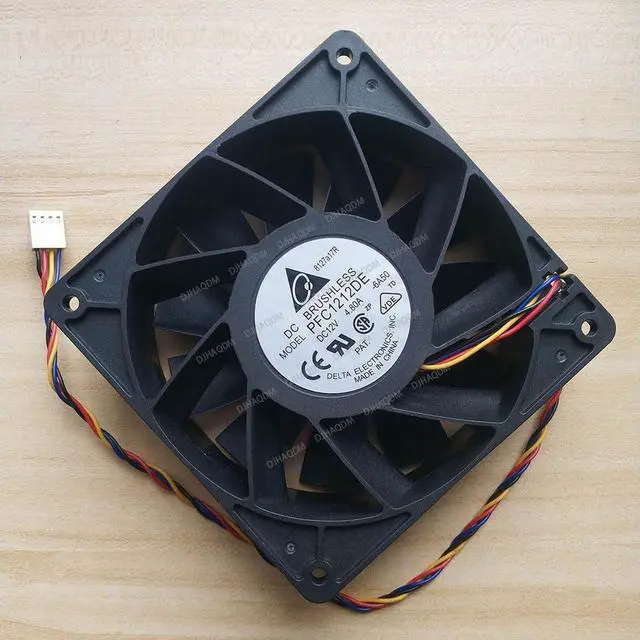 Alt view image 7 of 10 - Compatible for Delta PFC1212DE 12V 3.24A 12cm 12038 4-Wire Cooling Fan