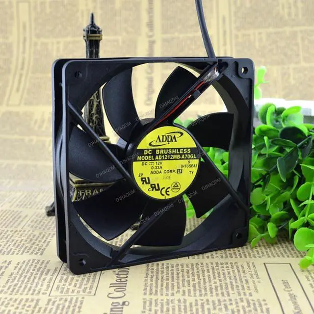 Alt view image 8 of 10 - Compatible for ADDA AD1212MB-A70GL 12V 0.33A 12025 2-Wire Cooling Fan