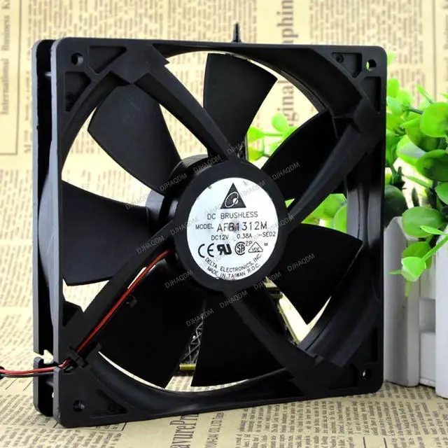 Alt view image 7 of 10 - Compatible for Delta AFB1312M 12V 0.38A 13525 2-Wire Cooling Fan