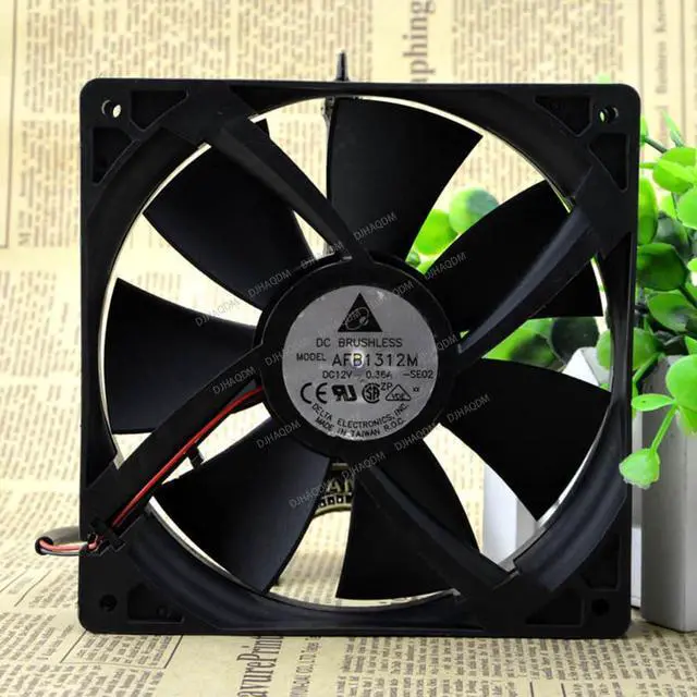 Alt view image 8 of 10 - Compatible for Delta AFB1312M 12V 0.38A 13525 2-Wire Cooling Fan