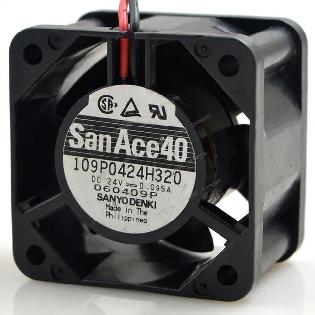 Alt view image 5 of 8 - Compatible for SanAce40 109P0424H320 24V 0.095A 4cm 4028 2-Wire Cooling Fan