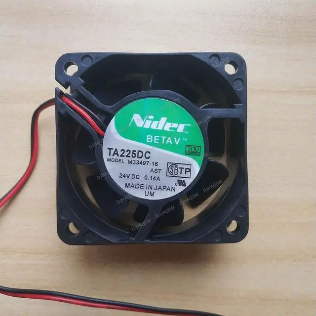 Alt view image 6 of 10 - Compatible for Nidec TA225DC M33497-16 24V 0.14A 6025 60x60x25mm 2-Wire Cooling Fan