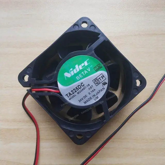 Alt view image 7 of 10 - Compatible for Nidec TA225DC M33497-16 24V 0.14A 6025 60x60x25mm 2-Wire Cooling Fan