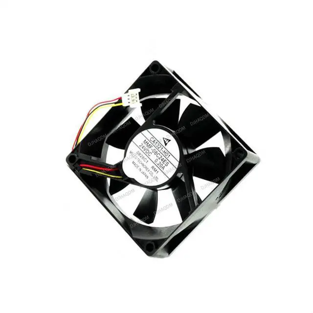 Alt view image 8 of 10 - Compatible for Melco MMF-08C24ES RM1 CA1321-H01 24V 0.16A 80x80x25mm 3-Wire Cooling Fan