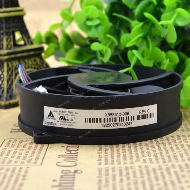 Alt view image 6 of 10 - Compatible for Delta AUB0912HH 12V 0.40A 90x90x25mm 9025 4-Wire Cooling Fan