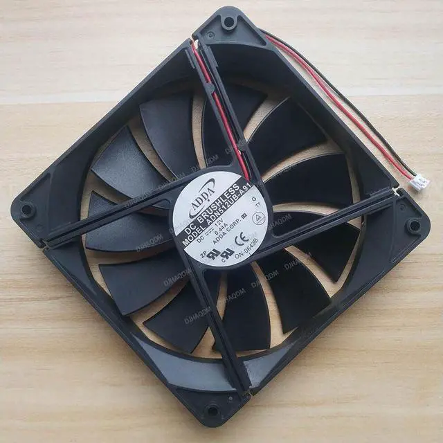 Alt view image 7 of 10 - Compatible for ADDA ADN512UB-A91 12V 0.44A 135x135x25mm 13525 2-Wire Cooling Fan