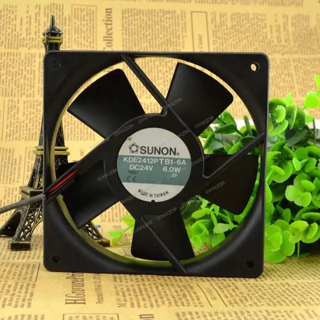 Alt view image 6 of 10 - Compatible for SUNON KDE2412PTB1-6A 24V 6.0W 12cm 2-Wire Cooling Fan