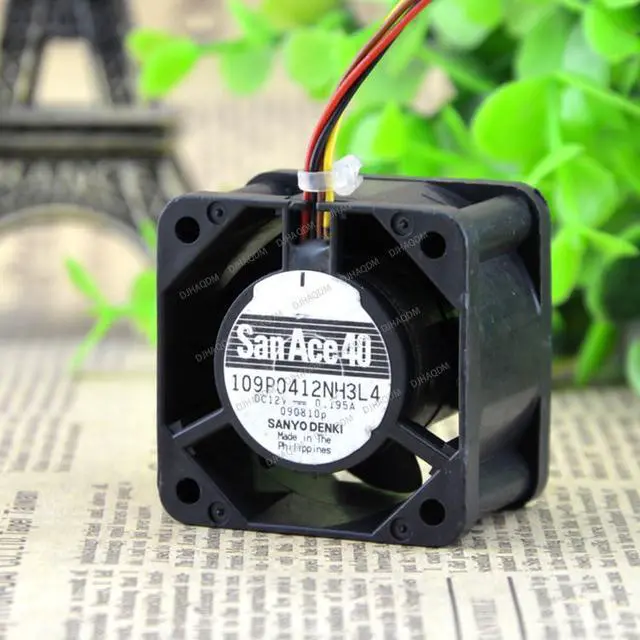 Alt view image 6 of 10 - Compatible for San Ace 40 109P0412NH3L4 12V 0.195A 4028 4cm 4-Wire Cooling Fan